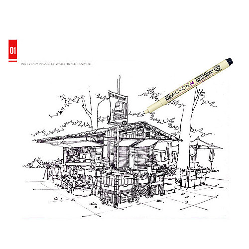Набор линеров Sakura PIGMA Micron 7 шт (черные)
