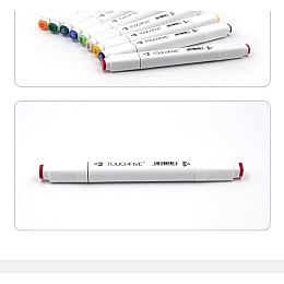 Маркеры для скетчинга TOUCHFIVE 40 цветов. Ландшафтный дизайн