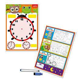 Дошка-тренажер "Години та розпорядок дня" Vladi Toys VT5010-29 укр