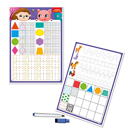 Дошка-тренажер "Фігури та форми" Vladi Toys VT5010-27 укр