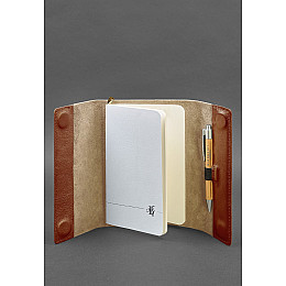 Кожаный блокнот софт-бук 7.0 светло-коричневый BlankNote