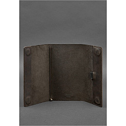 Кожаный блокнот софт-бук 7.0 темно-коричневый BlankNote