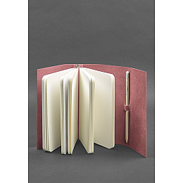 Женский кожаный блокнот (Софт-бук) 1.0 Розовый BlankNote