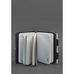 Кожаный блокнот (Софт-бук) 3.0 синий Краст BlankNote