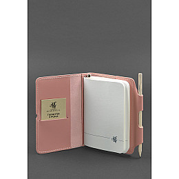 Кожаный блокнот (Софт-бук) 3.0 розовый BlankNote