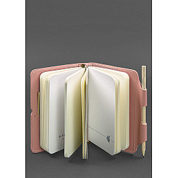 Кожаный блокнот (Софт-бук) 3.0 розовый BlankNote