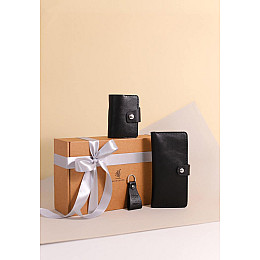 Набор кожаных аксессуаров Сеул Черный BlankNote