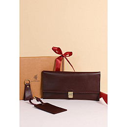 Набор кожаных аксессуаров для путешественника Марсель Бордовый BlankNote