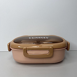 Ланч-бокс пластиковий 22*15*7 см Ал Пластик 1208 оранжевий