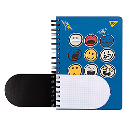 Блокнот YES 2в1 В5+В7 80л.+20л. Melt Smile клітинка (151842)