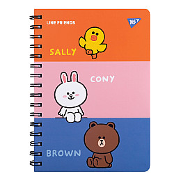 Блокнот YES А5 80 л Line Friends (151770)