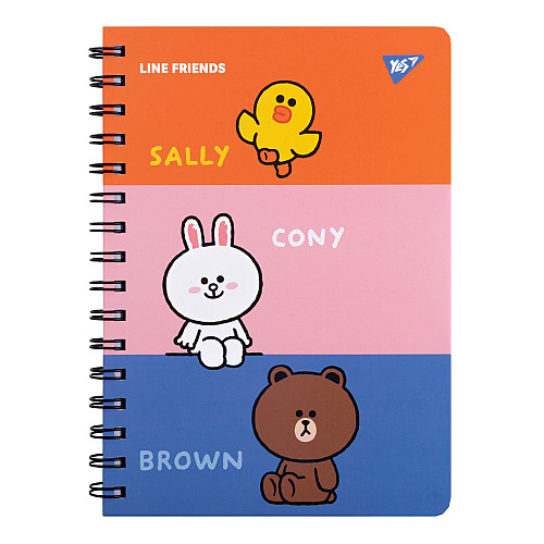 Блокнот YES А5 80 л Line Friends (151770)