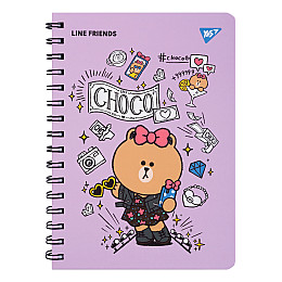 Блокнот YES А5 80 л Line Friends Choco (151771)