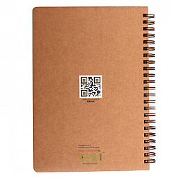 Блокнот "Кіт і дорога" еко крафт-картон Kiri sketch 11120-T-KR формат А5 на пружині