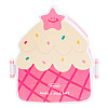 Ланч-бокс дитячий зі столовими приборами TS Kitchen Cake 20*18*8 см рожевий (HP12271P)