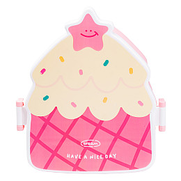 Ланч-бокс дитячий зі столовими приборами TS Kitchen Cake 20*18*8 см рожевий (HP12271P)
