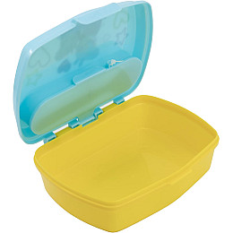 Ланч-бокс детский с ложкой и вилкой Stor Peppa Pig (13909)