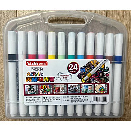 Акрилові маркери No Brand 24 шт Різнокольоровий (2104618367)