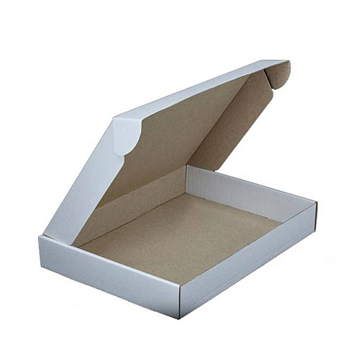 Коробка картонна самозбірна No Brand 1 кг 34х24х5 см Білий (10002)