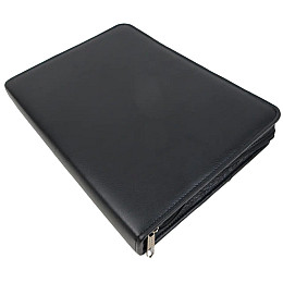 Папка для документов Exclusive из искусственной кожи 35,5х26х5 см Черный (710100-RN black)