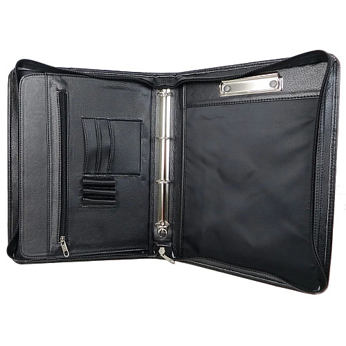 Папка для документов Exclusive из искусственной кожи 35,5х26х5 см Черный (710100-RN black)