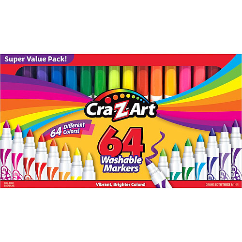Набор маркеров на водной основе для рисования Cra-Z-Art 01342CRA 64 шт