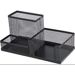 Настільний органайзер для канцелярії Urbankit 10x20,5x10,5 см Чорний