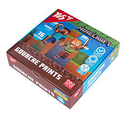 Краски гуашеві Yes Minecraft 16 кольорів 20 мл (230408)
