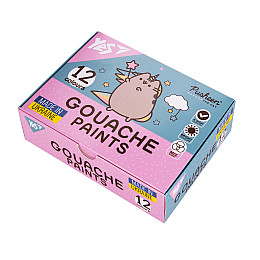 Краски гуашеві Yes Pusheen 12 кольорів 20 мл (230402)