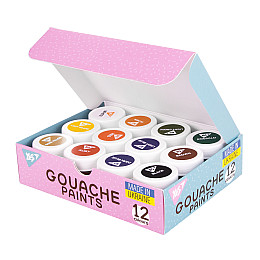 Краски гуашеві Yes Pusheen 12 кольорів 20 мл (230402)