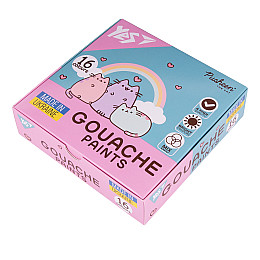 Краски гуашеві Yes Pusheen 16 кольорів 20 мл (230403)