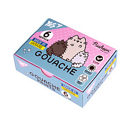 Краски гуашеві Yes Pusheen 6 кольорів 20 мл (230400)