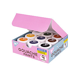 Краски гуашеві Yes Pusheen 9 кольорів 20 мл (230401)