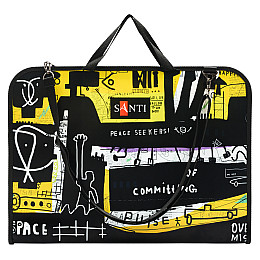 Папка-портфель Santi А3 для ескізів Graffiti 49,7х37х3 см Різнокольоровий (491688)