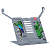 Подставка для книг с дополнительными фиксаторами YES Minecraft 16.5x17x16 см Разноцветный (470520)