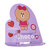 Подставка для книг фигурная YES Line Friends Choco 16.5x17x16 см Разноцветный (470524)