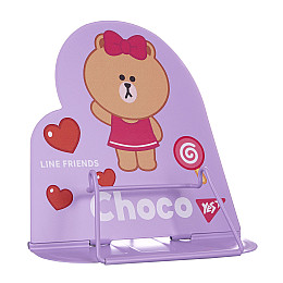 Подставка для книг фигурная YES Line Friends Choco 16.5x17x16 см Разноцветный (470524)