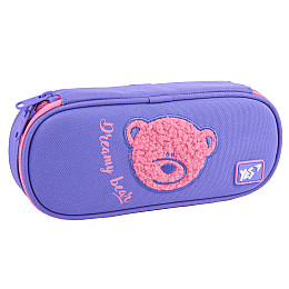 Пенал м'який YES PH-30 Cute Bear 22х9х5 см Сиреневий (533694)