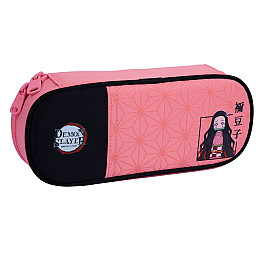 Пенал м'який YES PH-30 Demon Slayer Nezuko 22х9х5 см Чорно-рожевий (533665)