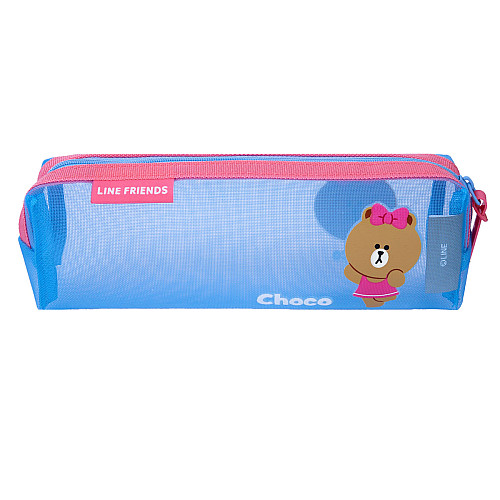 Пенал мягкий YES PH-34 Line Friends Pretty Choco 21х6х4 см Голубой (533692)