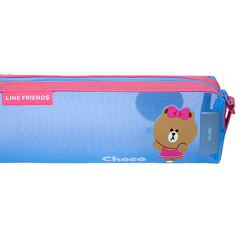 Пенал мягкий YES PH-34 Line Friends Pretty Choco 21х6х4 см Голубой (533692)