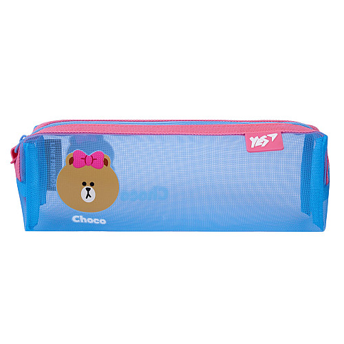 Пенал мягкий YES PH-34 Line Friends Pretty Choco 21х6х4 см Голубой (533692)