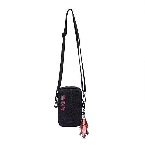 Сумка через плече YES CB-1 Demon Slayer Nezuko 17,5х10х2,5 см Чорний (550062)