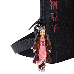 Сумка через плече YES CB-1 Demon Slayer Nezuko 17,5х10х2,5 см Чорний (550062)