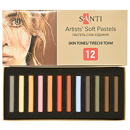 Пастель суха художня Santi Skin Tones 12 кольорів (353697)