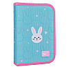 Пенал одинарный YES HP-04 Funny Bunny 14х21х4 см Розово-голубой (533625)
