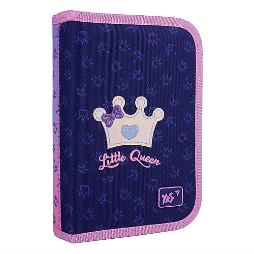 Пенал одинарный YES HP-03 Little Queen 13х21х3 см Разноцветный (533660)
