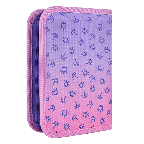 Пенал одинарный YES HP-03 Little Queen 13х21х3 см Разноцветный (533660)