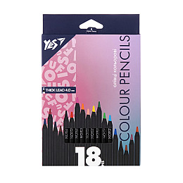 Карандаші кольорові YES Fusion 18 кольорів (290767)