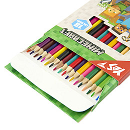 Карандаші кольорові YES Minecraft 18 кольорів (290765)